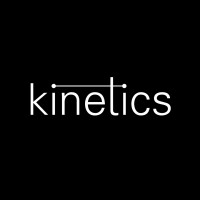 Kinetics. Modern nail brand logo