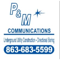 P & M Communications logo