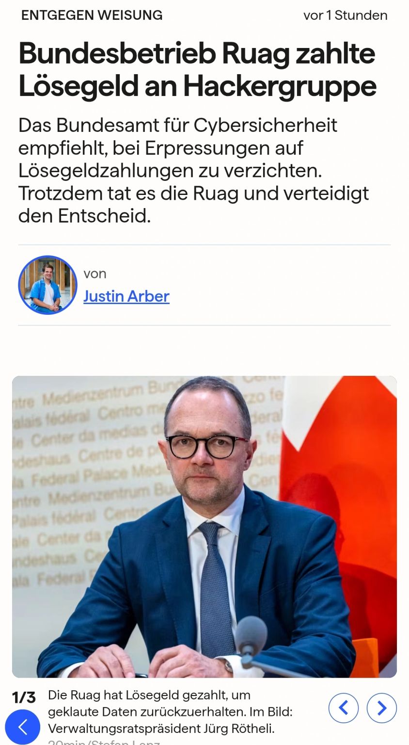 RUAG Pays Ransom: Exploring the Security Failures and Implications | Populer Platform