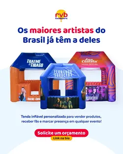 Top Artists Trust RVB Balões for Custom Inflatable Tents in Sertanejo Events | Populer Platform