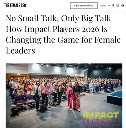Impact Players 2026: The Ultimate Networking Conference for Female Leaders | Populer Platform
