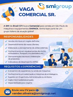 Join Our Team: Senior Commercial Executive Opportunity at SMI do Brasil | Populer Platform