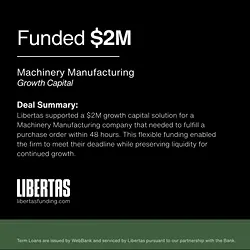 Rapid Financing Solution for Machinery Manufacturing: A $2M Purchase Order Case Study | Populer Platform