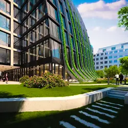 Complex Facade Shading for Prague's Florentinum with TESS™ 400 | Populer Platform