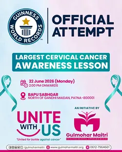 Join the Cervical Cancer Awareness Guinness World Records Attempt in Patna | Populer Platform