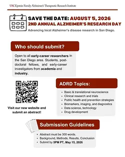 Submit Your Abstract for the 2nd Annual Alzheimer's Research Day at USC ATRI | Populer Platform