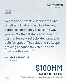 Northeast Bank Launches $100M Facility to Support BOLOUR's Growth | Populer Platform