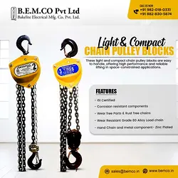 Light & Compact Chain Pulley Blocks for Precision Lifting | Populer Platform