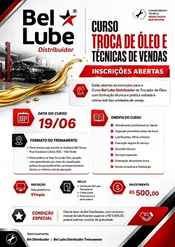 Join Bel Distribuidor's Oil Change & Sales Techniques Training Course on June 19 | Populer Platform