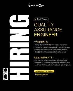 Join eArrow as a Passionate Quality Assurance Engineer | Populer Platform