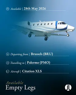 Empty Leg Flight from Brussels to Palermo on Citation XL: Luxury Jet Charter Opportunity | Populer Platform