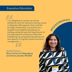 Discover Ayesha Hussain's Insights on Effective Migration Management Training | Populer Platform