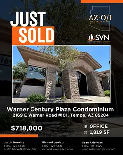 Successful Sale: Warner Century Plaza Medical Office Condo in Tempe, AZ | Populer Platform