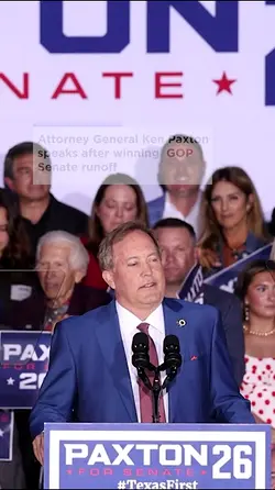 Ken Paxton's Victory Speech: 'Texas is Not for Sale' After GOP Senate Runoff Win | Populer Platform