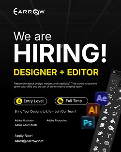 Join Our Creative Team: Designer + Editor Positions Available at Earrow | Populer Platform