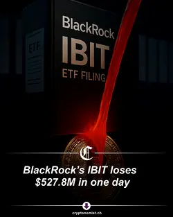 BlackRock's Bitcoin ETF Faces $527M Outflows Amid Broader Crypto Pullback | Populer Platform