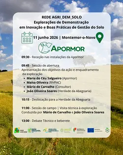 Discover Innovations in Soil Management at the APORMOR REDE AGRI_DEM_SOLO Event | Populer Platform