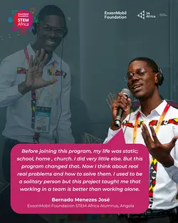 Bernardo's Transformation Through ExxonMobil Foundation's STEM Africa Program | Populer Platform