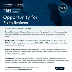 Join A Plus Natural Resources as a Piping Engineer for Offshore Projects | Populer Platform