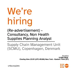 Join UNFPA SCMU as a Non-Health Supplies Planning Analyst in Copenhagen | Populer Platform