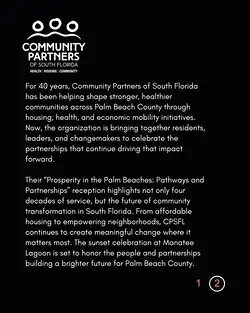 Celebrate 40 Years of Impact: Community Partners of South Florida Reception | Populer Platform