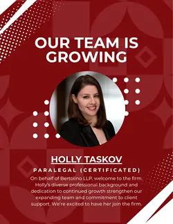 Welcome Holly Taskov: Our New Paralegal at Bertolino LLP | Populer Platform