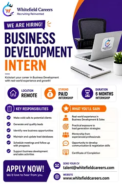 Join Our Business Development Team as a Paid Remote Internship - Apply Now! | Populer Platform