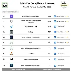 Celebrating Our #1 Ranking in Sales Tax Compliance Software for May 2026 | Populer Platform