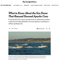Saronic Corsair's Role in Historic Rescue Operation for U.S. Army Helicopter | Populer Platform