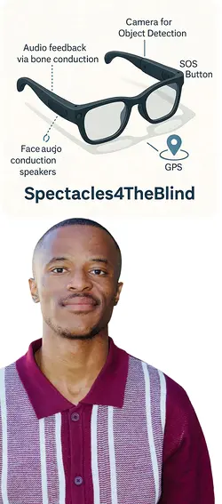Elihle Stali's AI-Powered Smart Glasses Revolutionize Blind Navigation | Populer Platform